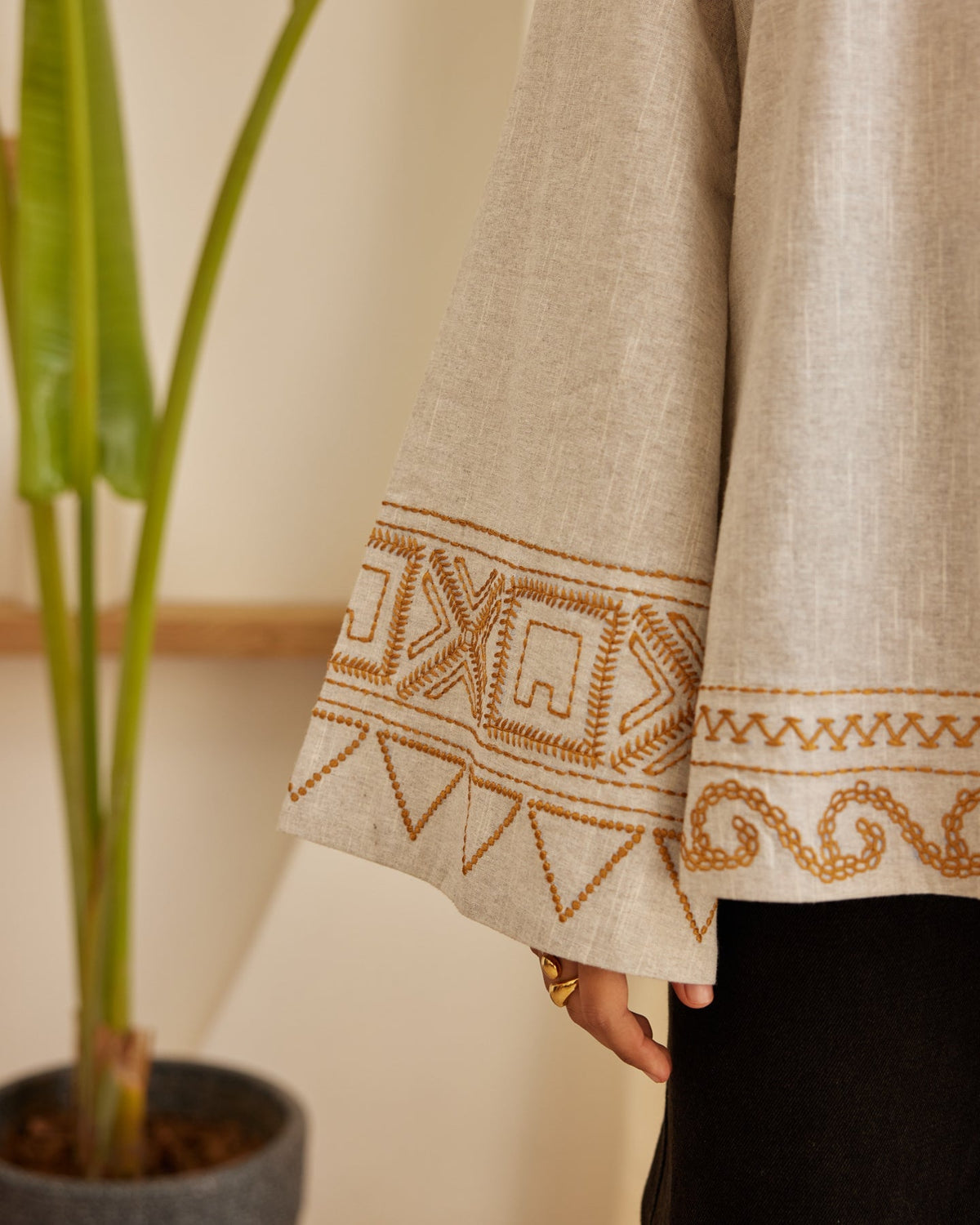 Grey Threaded Treasure Top
