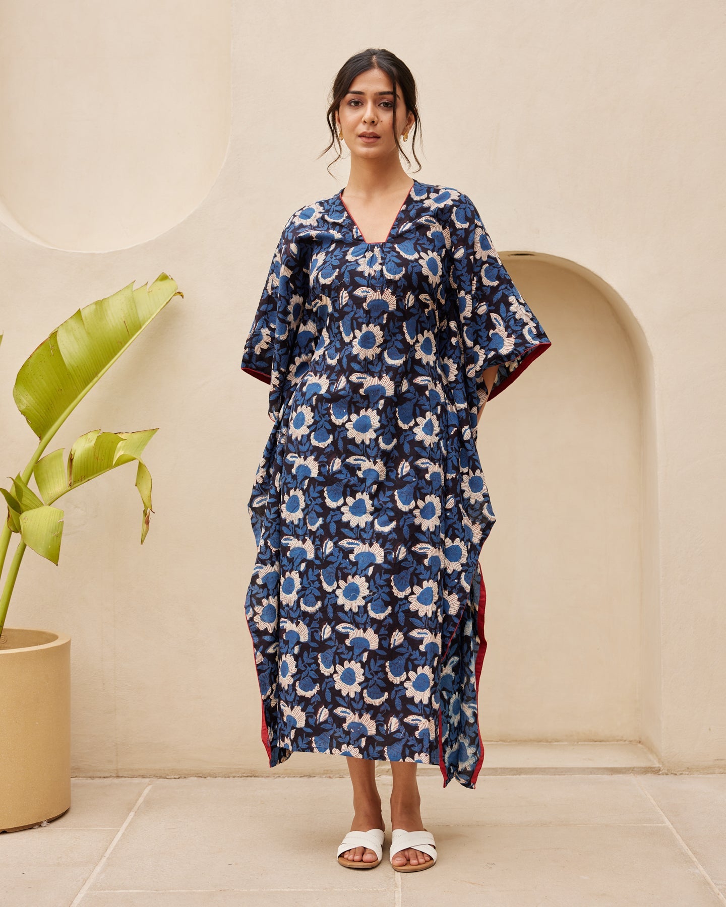 Blue Floral Print kurta set