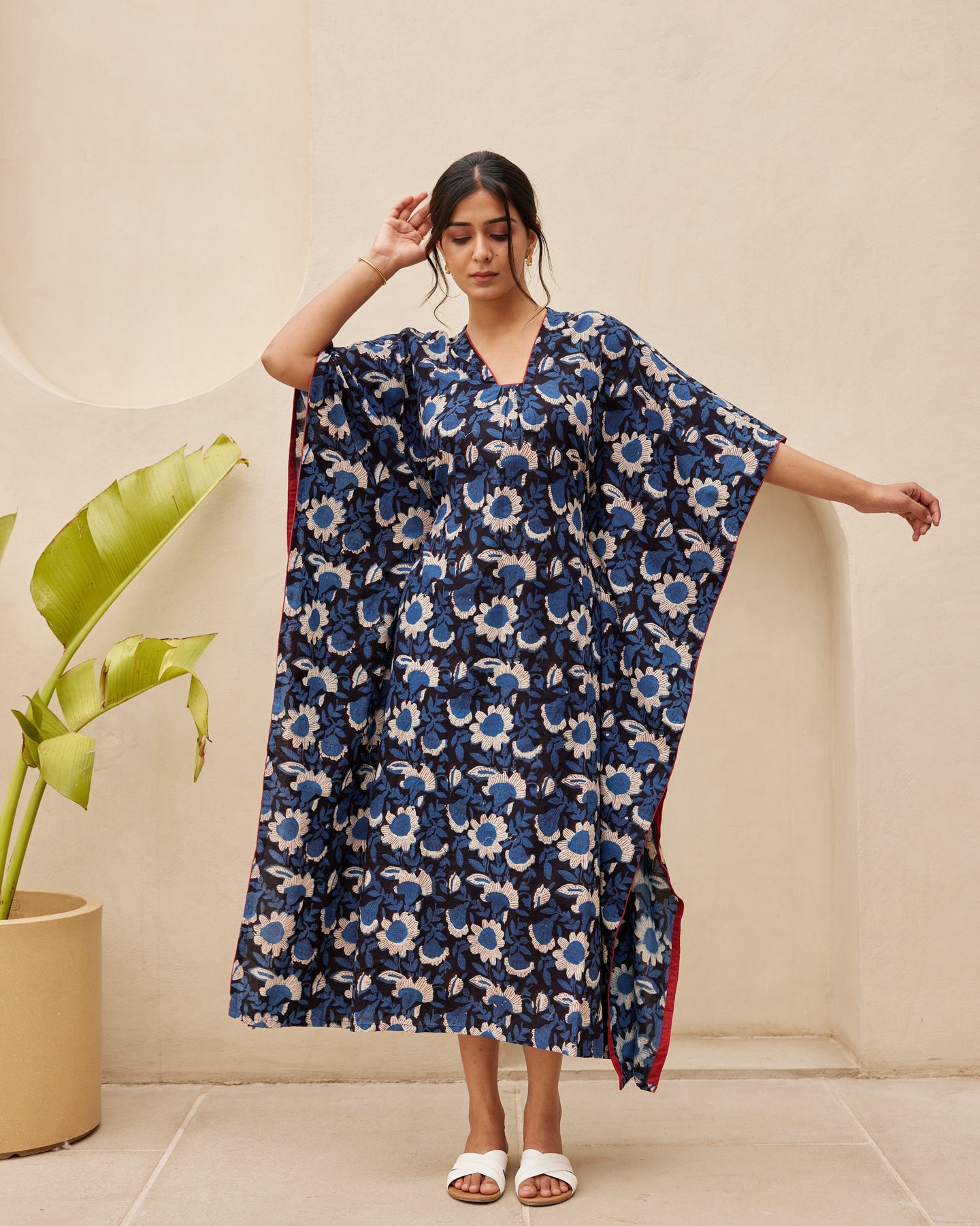 Blue Floral Print kurta set