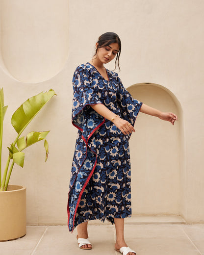 Blue Floral Print kurta set