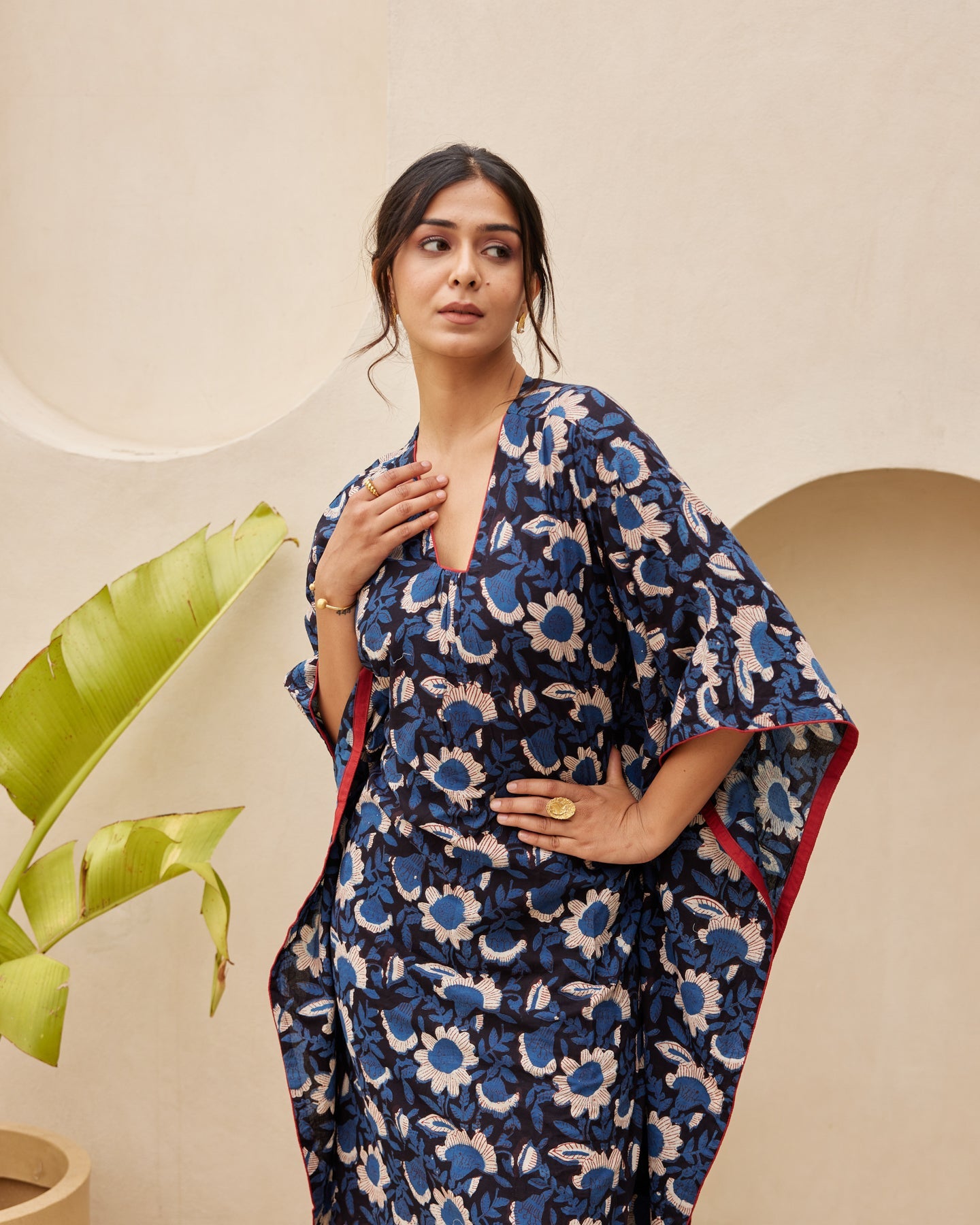 Blue Floral Print kurta set