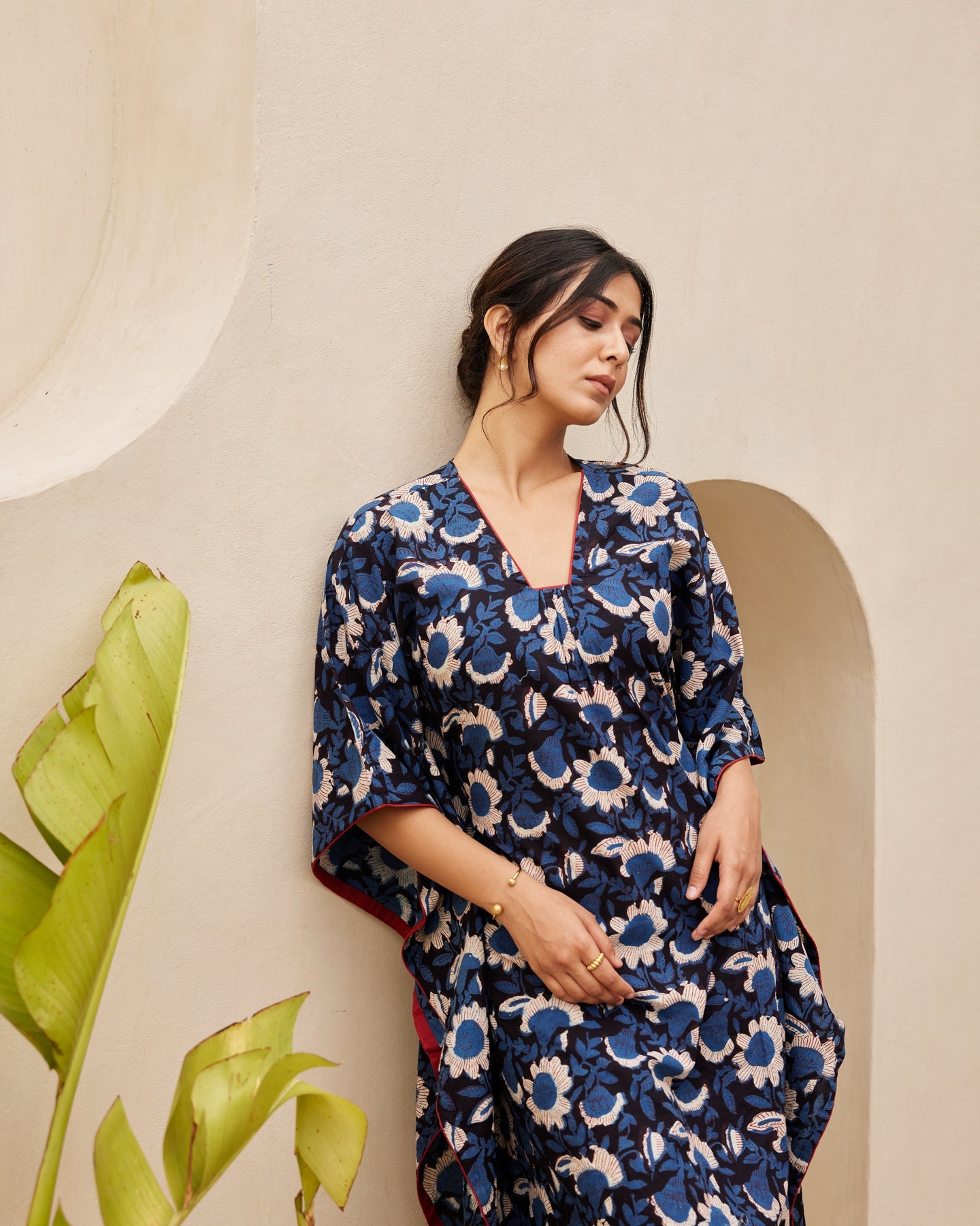 Blue Floral Print kurta set