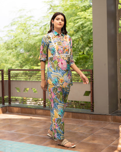 Tropical Bloom co-ord set