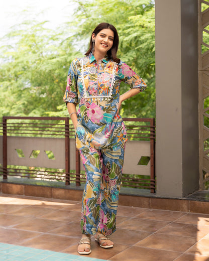 Tropical Bloom co-ord set