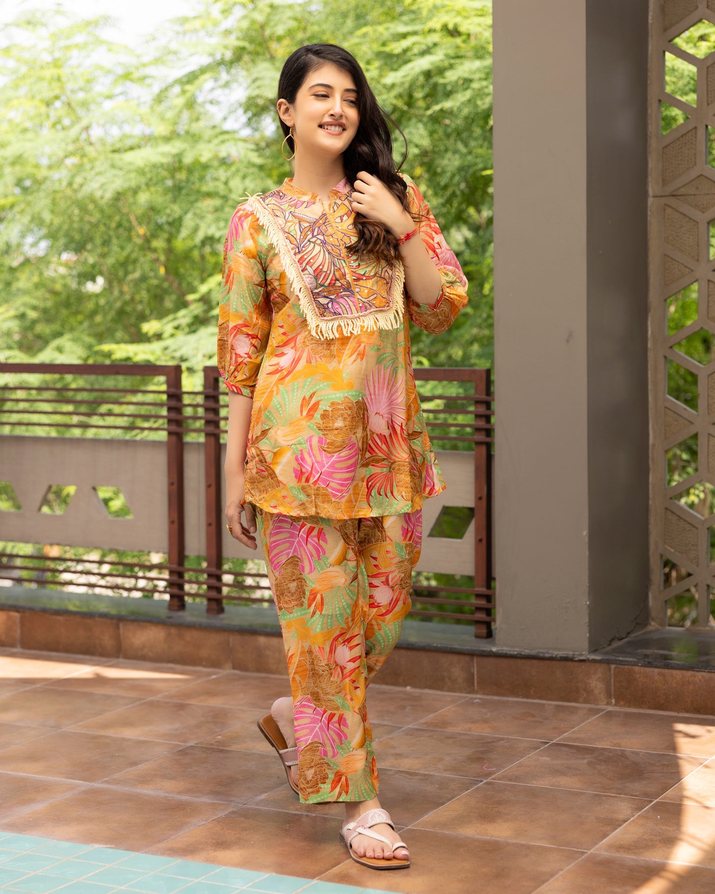 Tropical Mustard co-ord set
