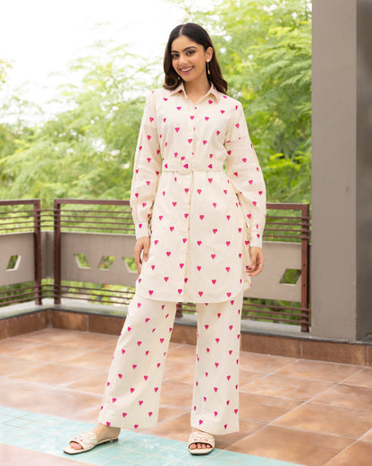 Pink Heart co-ord set