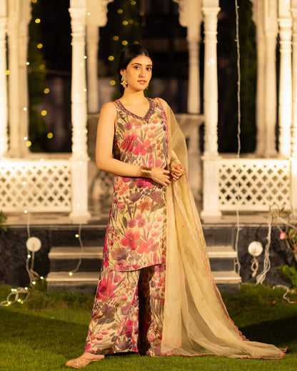 Vintage Floral Suit Set