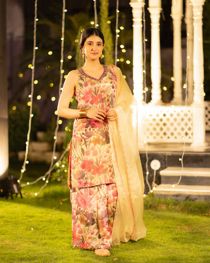 Vintage Floral Suit Set