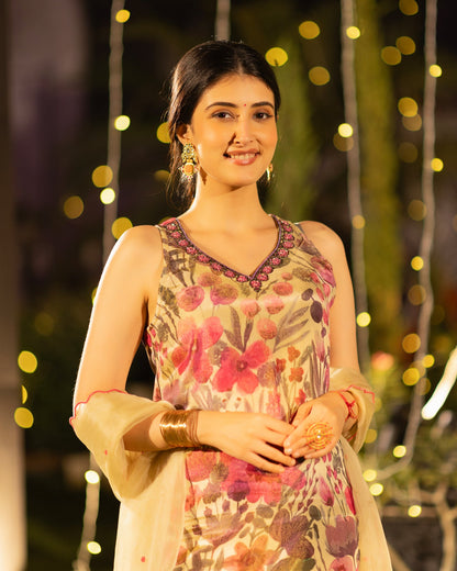 Vintage Floral Suit Set