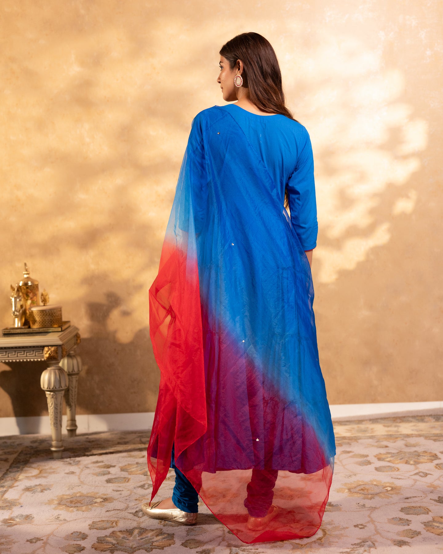 Royal Blue Tiered Suit Set