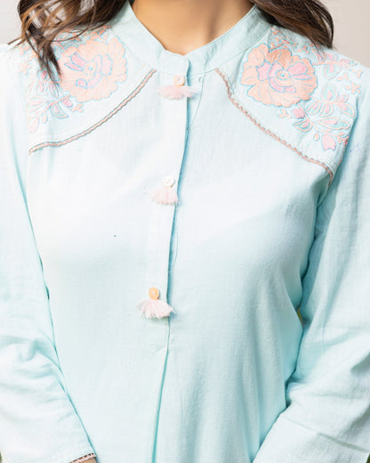 Sky Serenity Kurta Set
