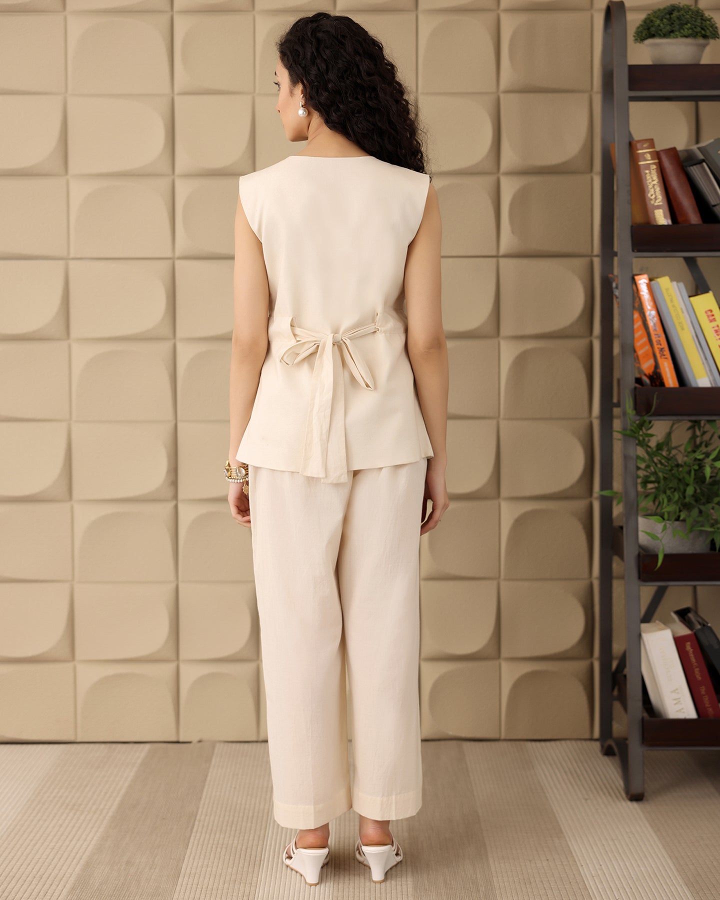 OFF WHITE BUTTON CO-ORD SET