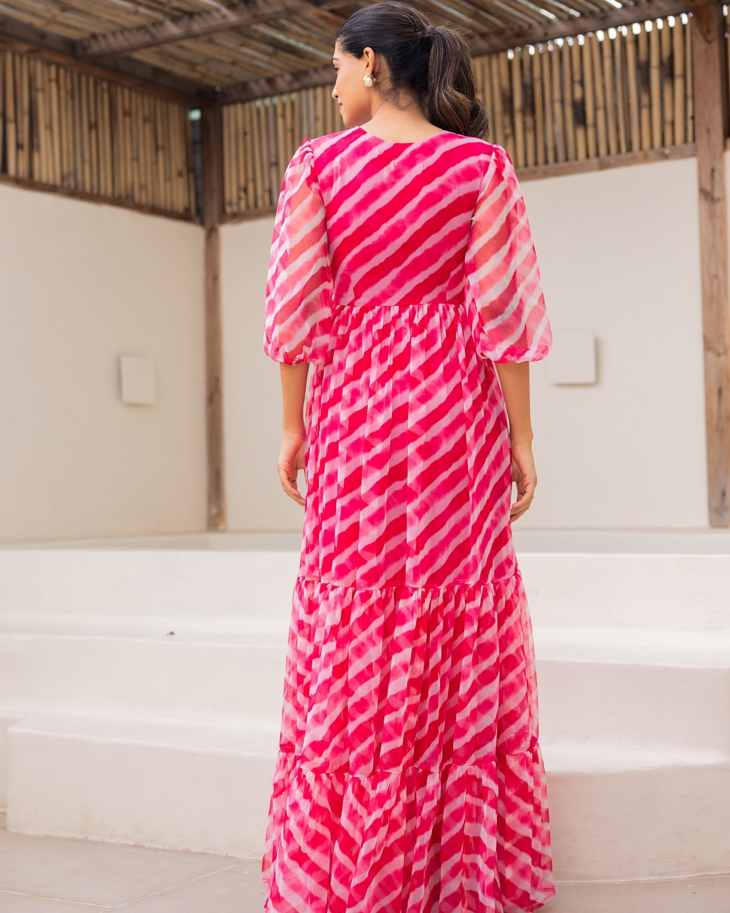 Leheriya Pink Maxi Dress
