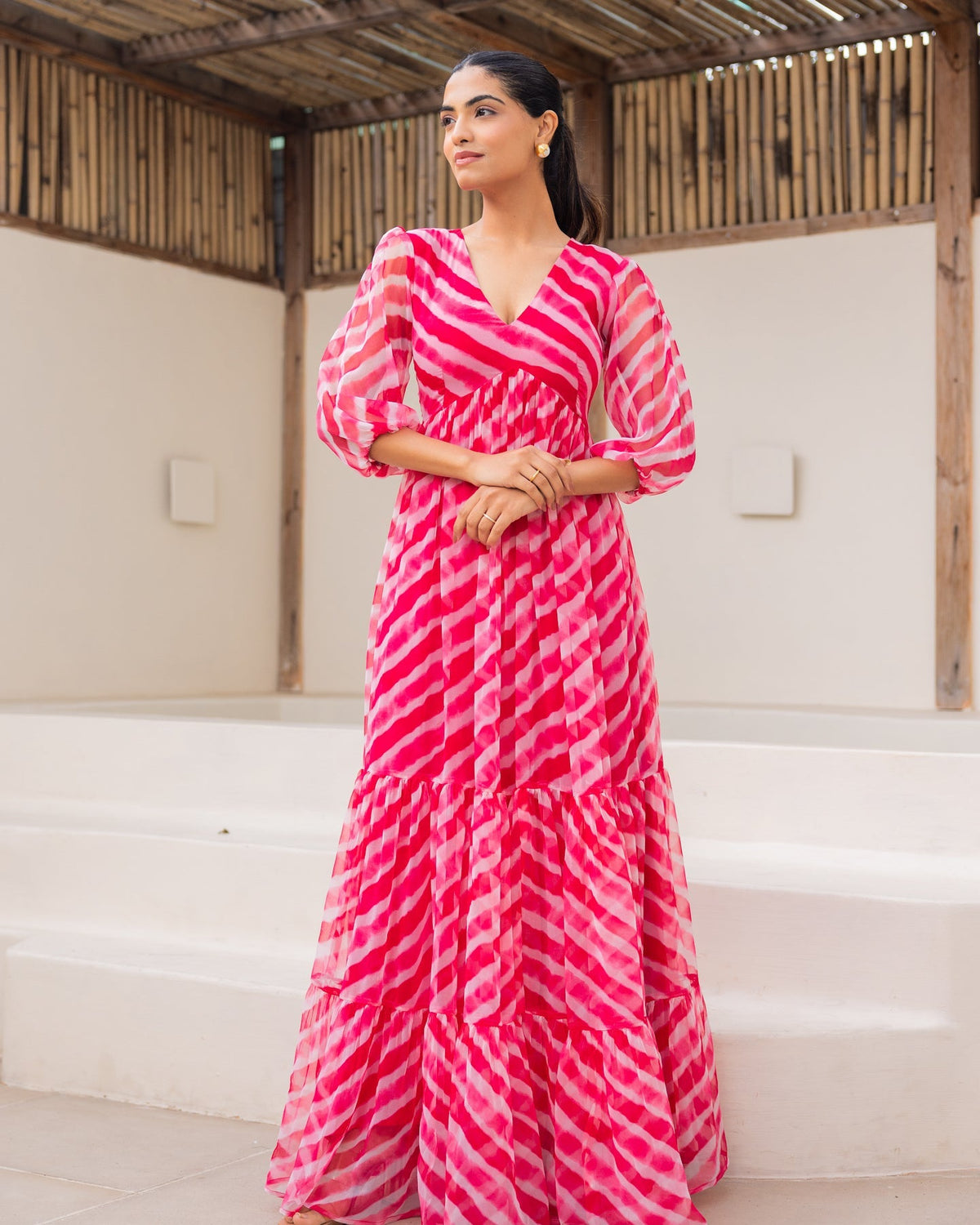 Leheriya Pink Maxi Dress