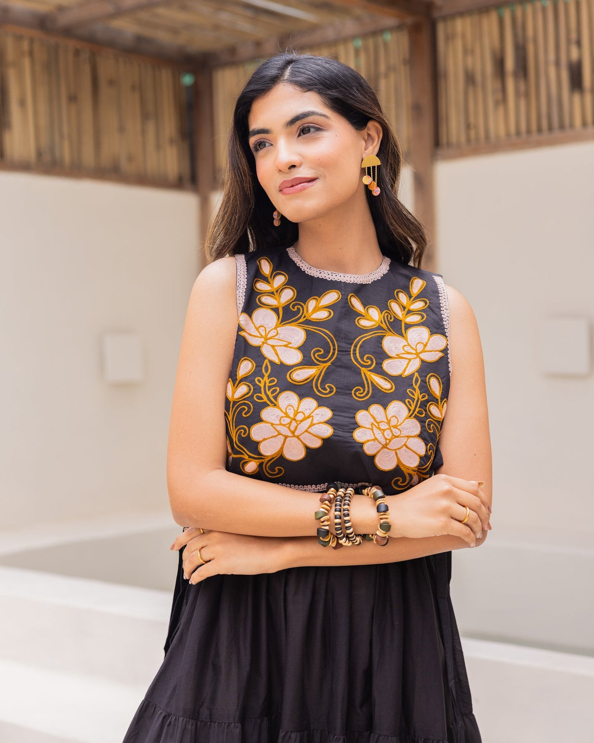 Black Floral Jacket
