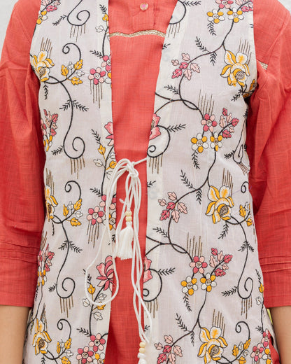 Burnt Orange Co-ord With Jacket