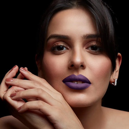 Pilgrim Matte Me Up! All Day Rich Colour Non-Drying And Transfer Proof Liquid Lipstick purple lust 3 MILLI_LITRE