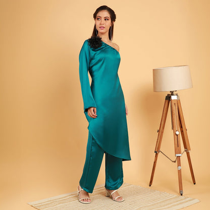 Asymmetrical Flora Co-Ord Set