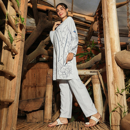 Earthy Block Kurta Set