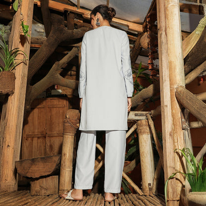 Earthy Block Kurta Set