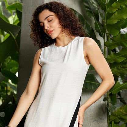 Contrast Tilt Kurta Set