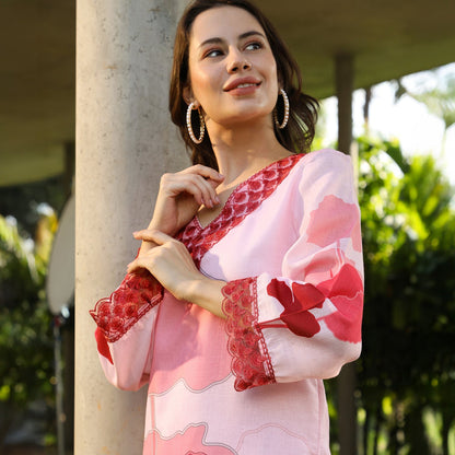 Fleur Imprint Kurta Set