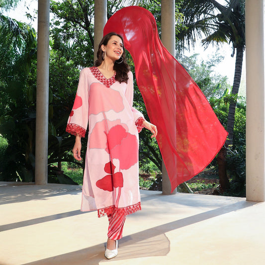 Fleur Imprint Kurta Set