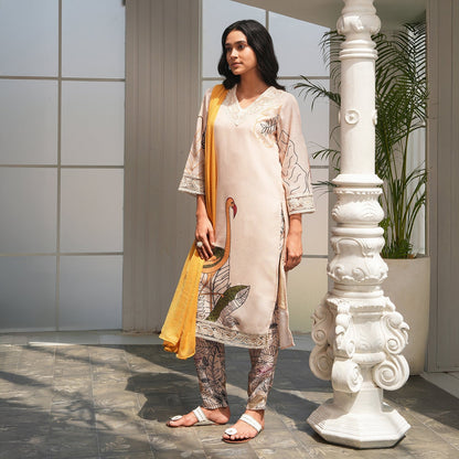Swané Imprint Kurta Set