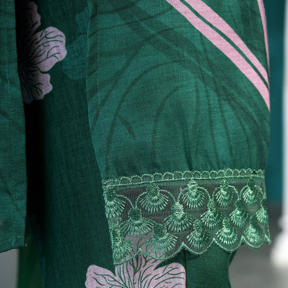 Contrast Tulips Kurta Set