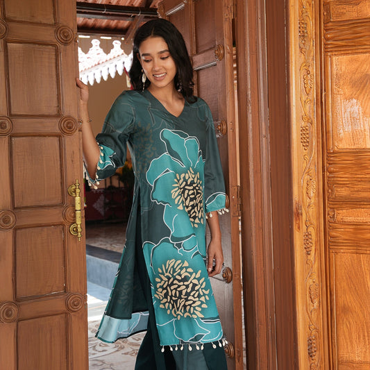 Grandiflora Imprint Kurta Set