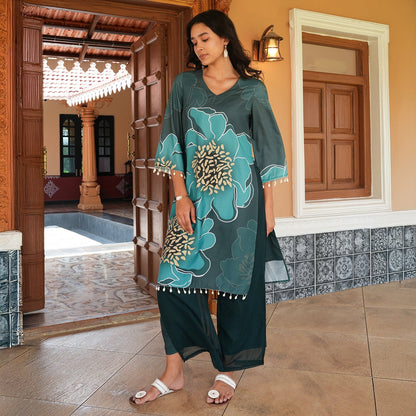 Grandiflora Imprint Kurta Set