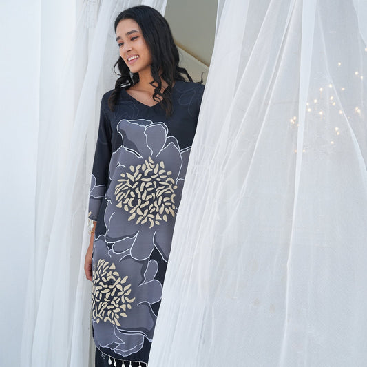 Grandiflora Imprint Kurta Set