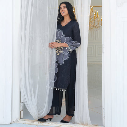 Grandiflora Imprint Kurta Set