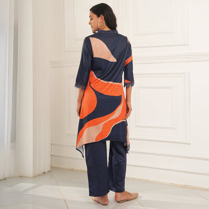 Flowing Petalia Kurta Set