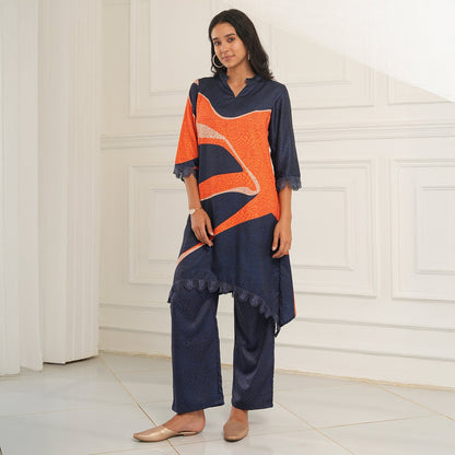 Flowing Petalia Kurta Set