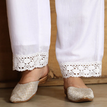 Threadwork Side-Slit Kurta Set