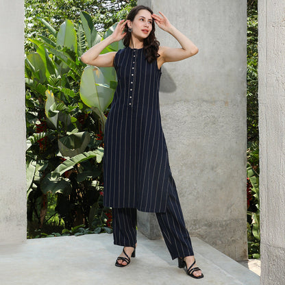 Simplicity Striped Kurta Set