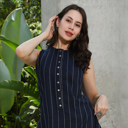 Simplicity Striped Kurta Set