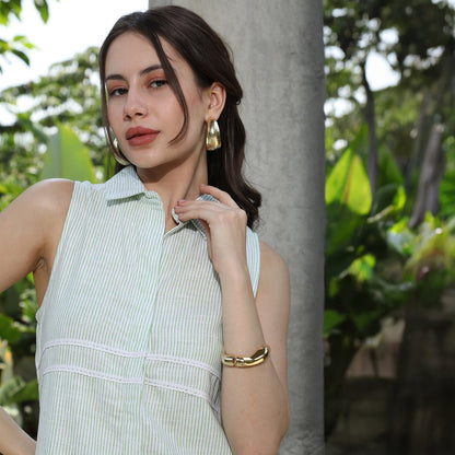 Pinstriped Kurta Set