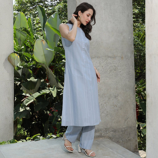 Simplicity Striped Kurta Set