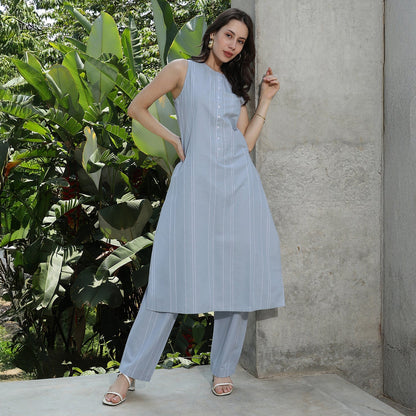 Simplicity Striped Kurta Set