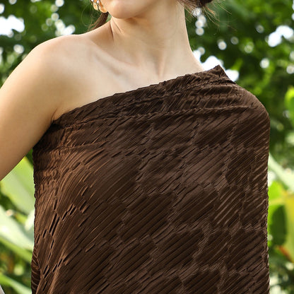 Asymmetrical-Pleated Co-Ord Set