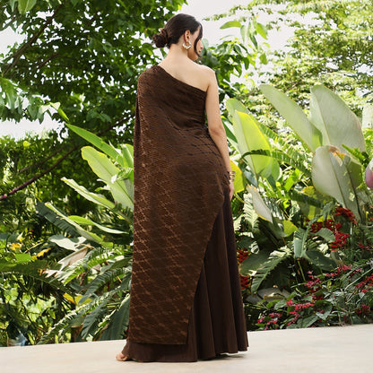 Asymmetrical-Pleated Co-Ord Set