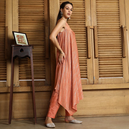 Asymmetrical-Brushed Co-Ord Set