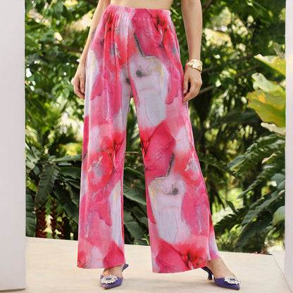 Floral Pleated-Halter Co-Ord Set