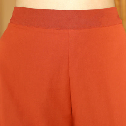 Geometric Block Kurta With Trousers