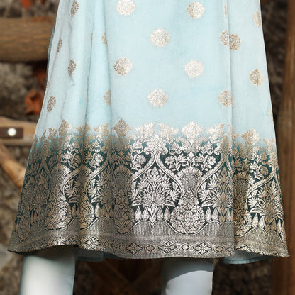 Floral Zari Anarkali Set
