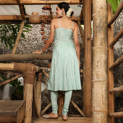 Floral Zari Anarkali Set