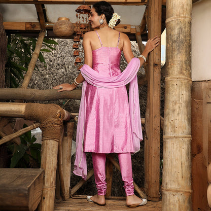 Floral Zari Anarkali Set