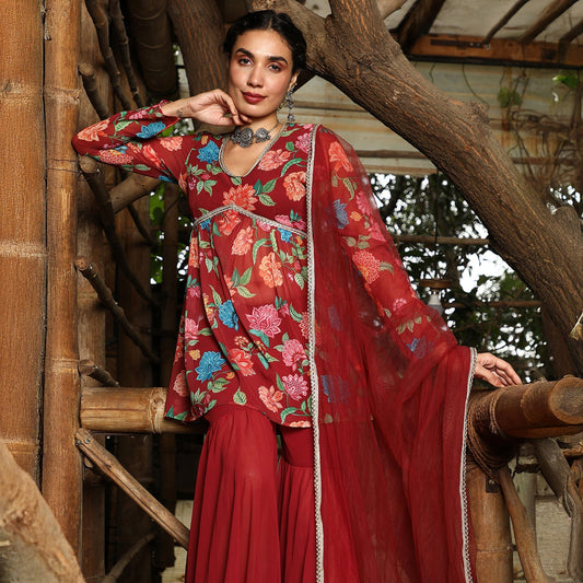 Flora Cluster Sharara Set